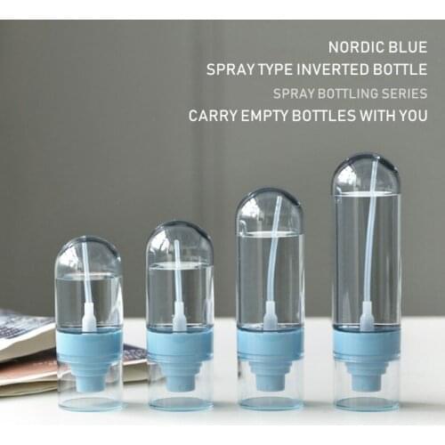 1PC 30ml 60ml 80ml 100ml UPG Handstand Fine Mist Spray Bottle Plastic Lotion Pump Bottle Travel Perfume Water Bottle Refill