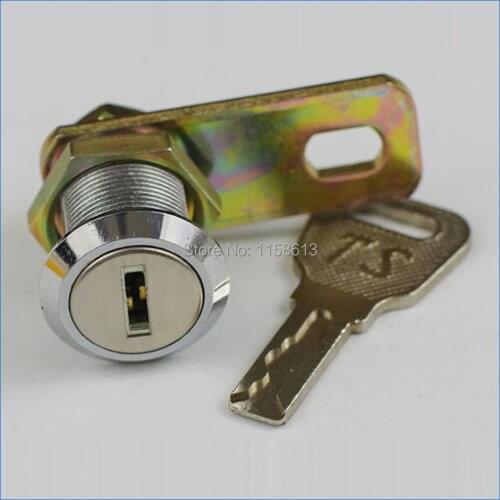 10 pieces 20mm chrome plated keyed alike tubular cam lock metal locker cabinet lock