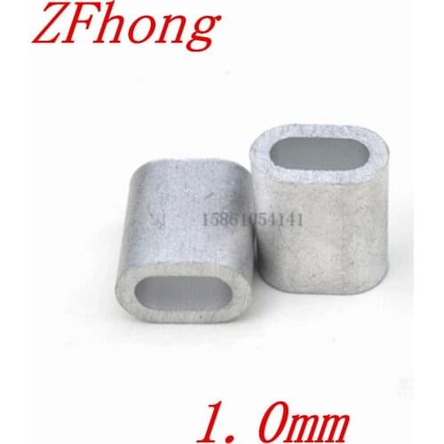 1000PCS M1.0 1.0mm Oval Aluminum Sleeves Stainless Steel Wire Rope Crimping