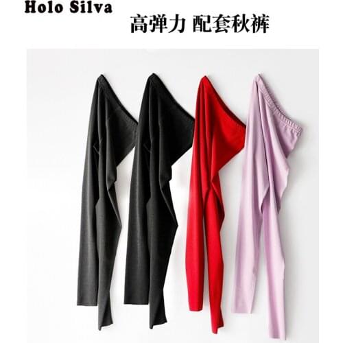 2019 Hot sale Autumn and winter Large-sized XXL 3XL 4XL German wool seamless thermal high quality ladies' underwear