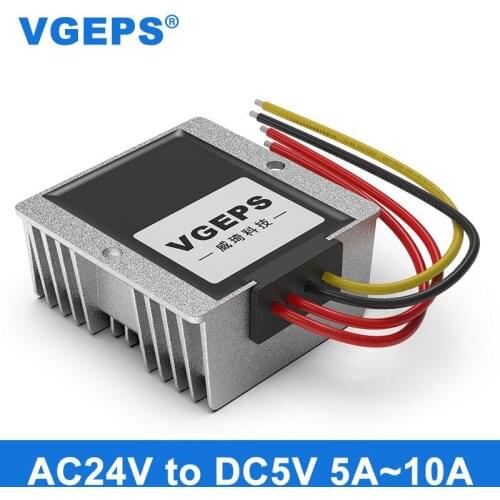 AC24V to DC5V regulated power converter AC18-28V to 5V AC to DC transformer waterproof module
