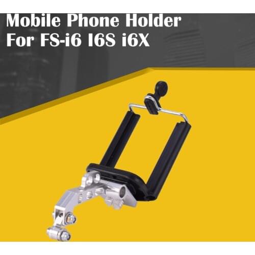 Aerial FPV Display Bracket Aluminum Fixed Frame Remote Control Mobile Phone Holder For Flysky FS-i6 I6S i6X Transmitter