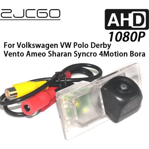ZJCGO Car Rear View Reverse Backup Parking Reversing Camera for Volkswagen VW Polo Derby Vento Ameo Sharan Syncro 4Motion Bora