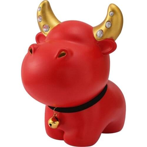 Car Furnishings Creative Resin Small Gifts Home Desktop Accessories Zodiac Cattle Furnishings Decor Accessories For Living Room