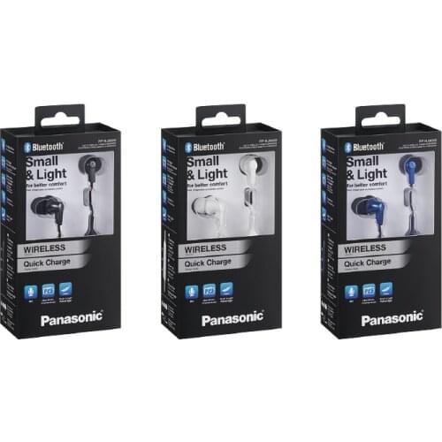 Panasonic Bluetooth Compatible Wireless Earphone 9mm Neodymium Driver