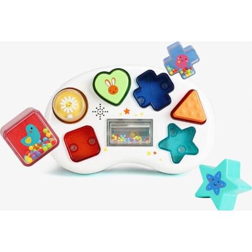 Early Learning Centre Little Senses Lights and Sounds Shape Sorter Matching Activity Toy with 6 Shapes for Babies 9 Months