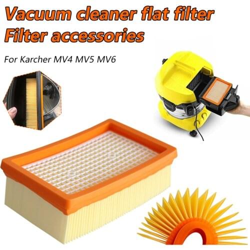 Vacuum Cleaner Flat Filter Wet and Dry Filter for Karcher MV4 MV5 MV6 Floor Cleaner Replaceable Filter Screen Filter Element