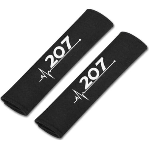 Seatbelt Cover for Peugeot 207 Car Accessories Car Cotton Flannel 2pcs