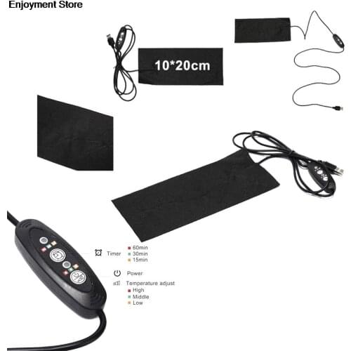 Hot Sale USB Electric Heating Pad 3 Gear Adjusted Temperature DIY Thermal Vest Jacket Clothing Gloves Shoes Heated Pads Hot Sale