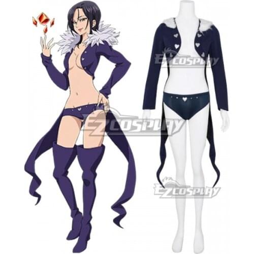 The Seven Deadly Sins: Revival of The Commandments Nanatsu no Taizai Season 2 Boars Sin of Gluttony Merlin Cosplay Costume E001