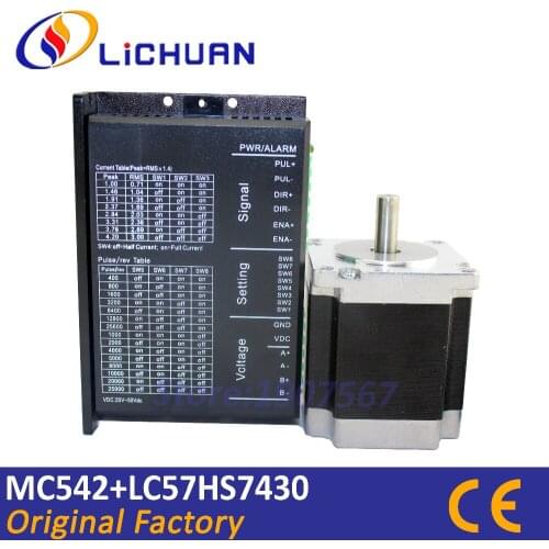 LICHUAN 2 phase liner motor NEMA23 1.5N.M hybrid stepping motor parts 4.2A cnc controller stepper motor drive supplier