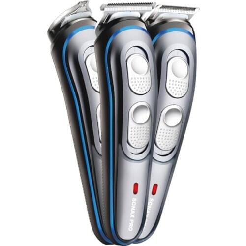 Mens Hair Clipper Washable Steel Blade Black Professional Barber Electric Hair Cutter Rechargeable Trimmer Cordless Design