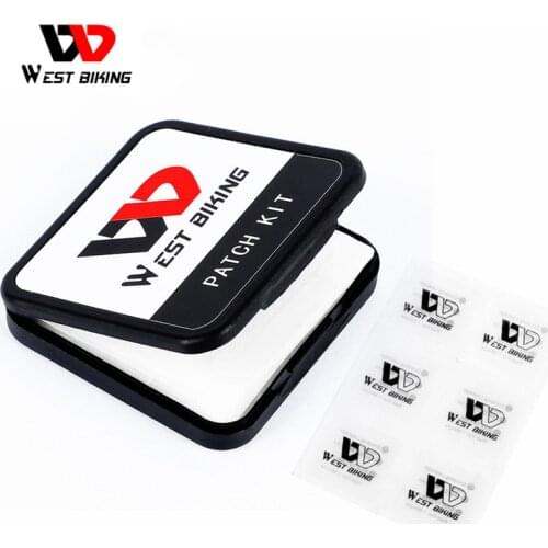 WEST BIKING Bike Tire Repair Kit Tool No Glue Bicycle Mini Patch Quick Drying Inner Tire Patches For Cycling 6pcs/set