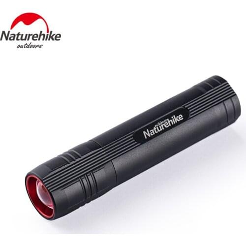 Naturehike Torch Flashlight 2600mAh Battery Type-C Charger Camping Torch IPX4 Waterproof Zoomable Flashlight Powerful Light