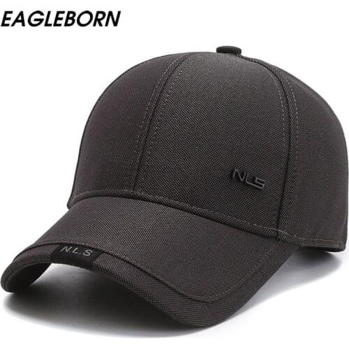 New Design Men Baseball Cap Black Middle-aged Hat Autumn Winter Baseball Cap Casual Hat Dad Cap Snapback for Men Hats Uncle Caps