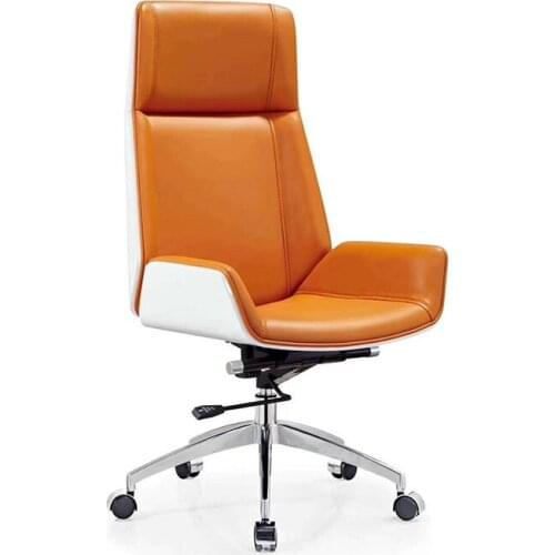 High-Back Bentwood Swivel Office Computer Chair Painted wooden chair high back leather office chair office swivel chair