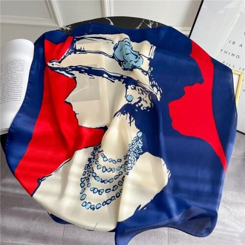 Designer Brand Women Scarf Fashion Print Silk Scarves Square Small Handkerchief Office Neck Hair Scarfs 70*70cm Bandana FJ428