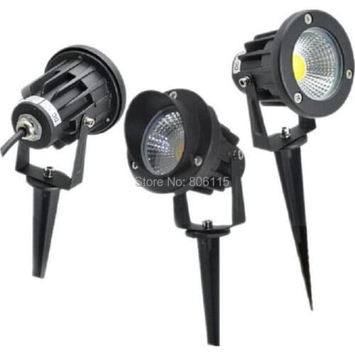 5W/7W COB LED Lawn Light Lamp DC12V AC85-265V 5W Outdoor Waterproof IP68 Warm White Cold White Garden Lawn Spot Ground Light