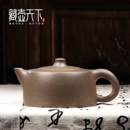 Tibetan pot of the yixing recommended pure manual sand teapot tea famous LaoDai home early hide the azure sky