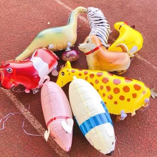 Cartoon Dog Bulldog Foil Balloon I Love You Happy Birthday Helium Balloons for Baby Kids Birthday Decor Wedding Party Supplies