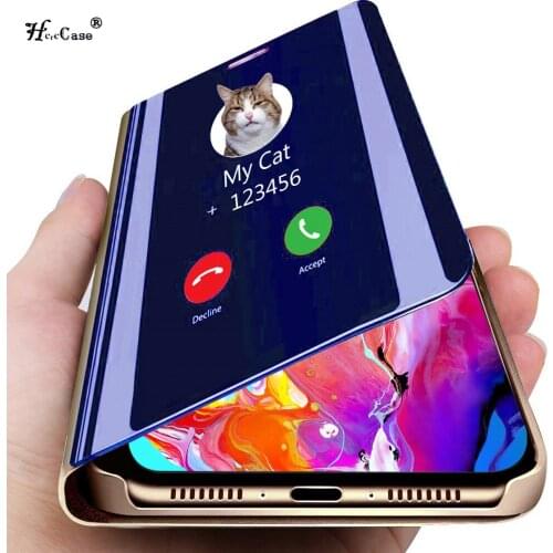 Mirror Flip Case For Huawei Nova 5 Pro 4 Lite 4e 3i 3 2i Honor 20i 10i 20 Pro P Smart Plus 2019 Y5 Y6 Y7 Y9 Prime 2019 Cover