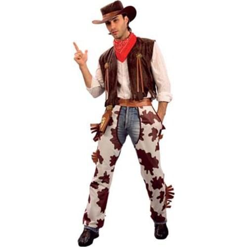 Adult Halloween Costumes Mens Cowboy Costume 3S99014 Hot Sale Western Cowboy Fancy Dress Costume