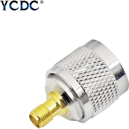 1/2/4 Pieces Gold Plated Thread Straight N Plug Male To SMA Female Adapter Brass RF Projects Audio Video Radio Cable Conectors