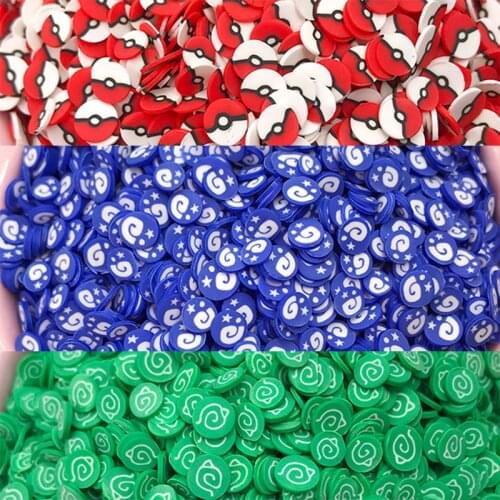 100g Cartoon Anime Polymer Clay Sprinkles for Crafts Making DIY Scrapbook Phone Nail Art Decoration Crystal Mud Filler Material