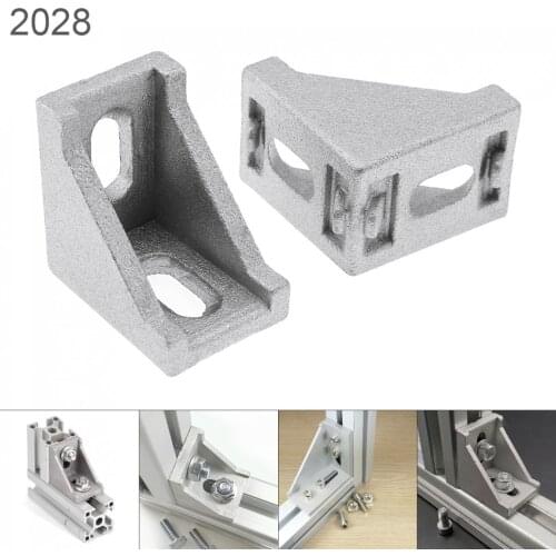 2028 Aluminum Corner 20x28 L Shape Right Angle Support Connector Extrusion Industrial Aluminum Profile