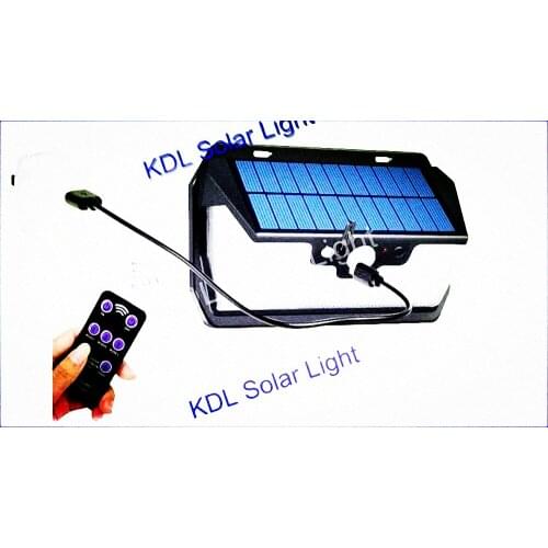 55 LED 900lm Solar Light remote control radar smart 3 side lighting Motion Sensor Lamps IP camp street wall lamp yard ca