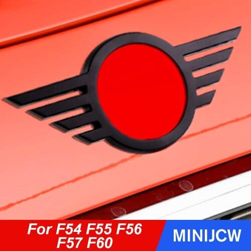 Car Exterior Front Rear Trunk Logo Trim Molding Cover Decor Stickers For Mini Cooper JCW S F54 F55 F56 F57 F60 Car Accessories