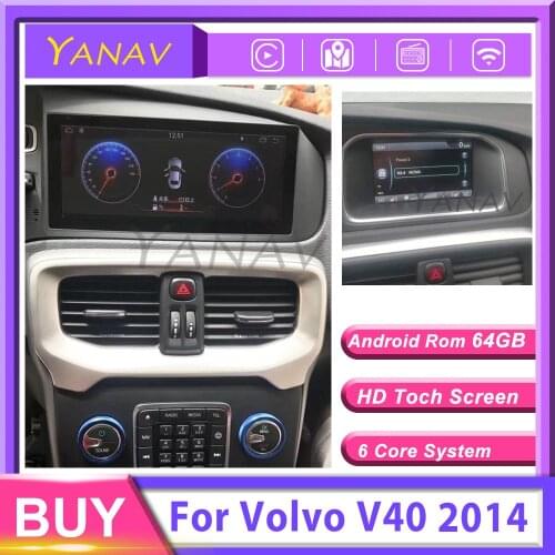 Px6 Car autoradio Tesla Tape recoder for Volvo V40 2014 car Android stereo multimedia player 2 din GPS navigation player