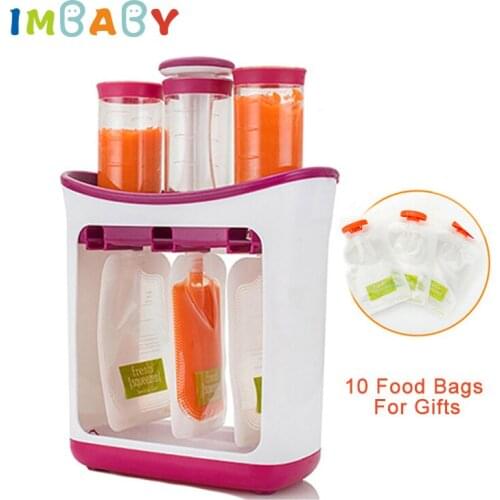 IMBABY Childrens Puree Squeezer Kitchen Splitter Complementary Food Baby Food Storage Bag Supplement Machine Baby Supplies