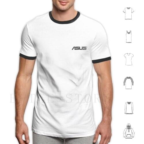 Asus Logo T Shirt Cotton Men Diy Print Desktop Computers Laptops Netbooks Mobile Phones Equipment Monitors Wi Fi Routers