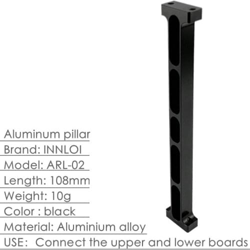 INNLOI 108mm Standoff M3*108 Aluminum pillar square rod supports mainstay prop connector Frame for camera mapping uav drone