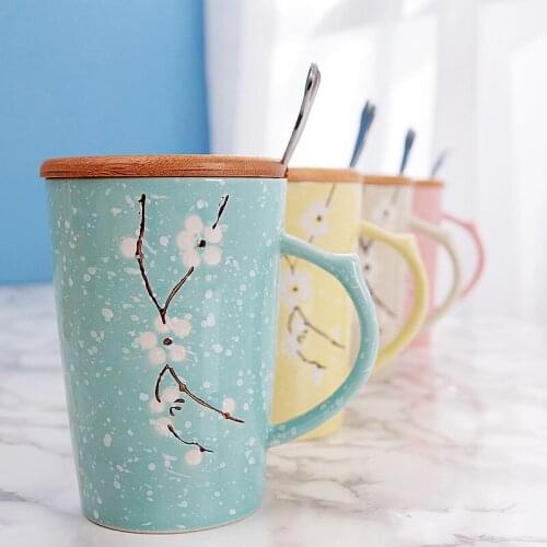 Simple and creative personality style ceramic cup hand-painted underglaze mug home gift coffee cup