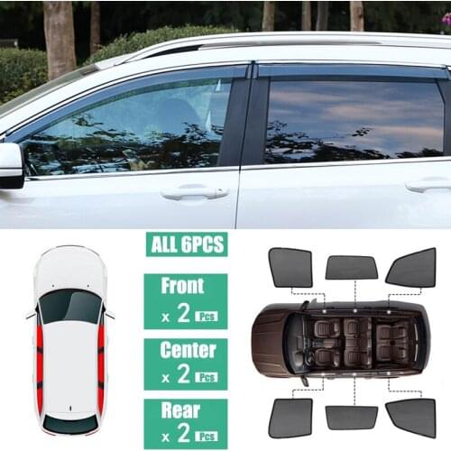 Side Windows Magnetic Sun Shade UV Protection Ray Blocking Mesh Visor Fit For Honda CR-V 2017-2018