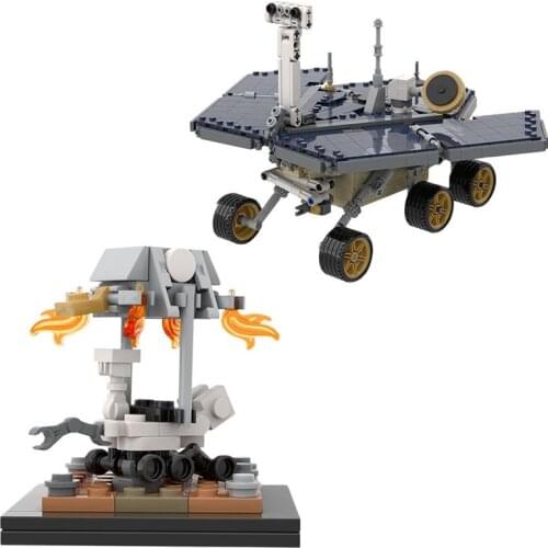 MOC Exploration Rover Mars Robot Model Military Building Blocks Space Bricks DIY Assembly Educational Toys For Kids Boys Gift