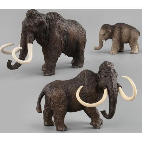 Animal Modelo Pvc Mammoth Animal Toy Model Toys for Children Simulation Model Toy Interesting Hand-made Childs Gift