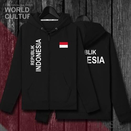 Indonesia Indonesian IDN ID mens sweatshirt hoodies winter zipper cardigan jerseys coats men jackets nation clothes sweatshirt