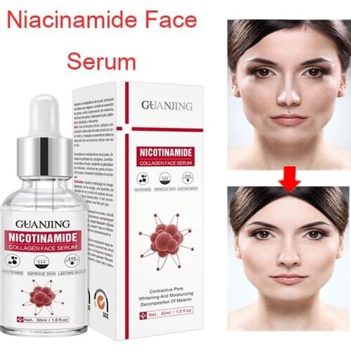 Niacinamide Face Serum Fades Fine Lines Anti-Aging Essence Shrink Pores Brightens Hydrating Whitening Moisturizing Skin Care
