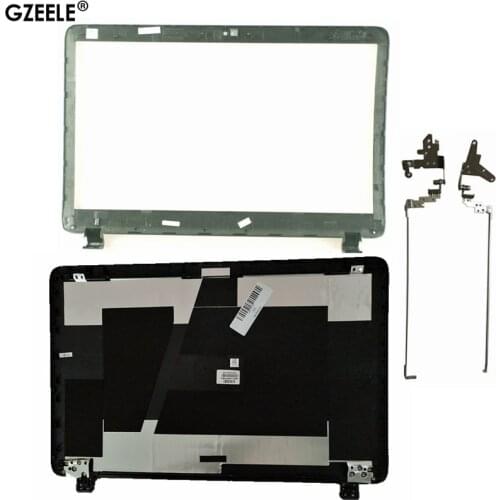 GZEELE New For HP ProBook 450 G2 455 G2 LCD Back Cover Top Case Rear Lid 768123-001 AP15A000100 black/hinge