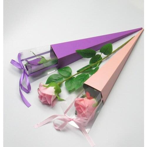 Single rose box single flower box rose gift box holiday custom gift boxes flowers package flower shop dedicated LX8662