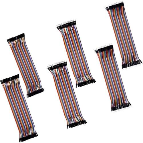 120pcs Dupont Line 20CM 40Pin Male to Male + Male to Female and Female to Female Jumper Wire Dupont Cable for Arduino DIY KIT