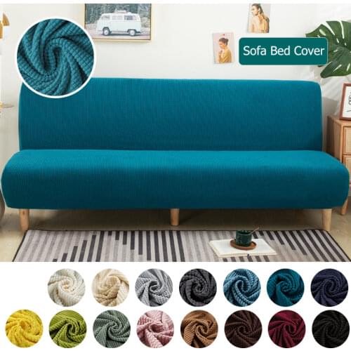 15 Color No Handrails Sofa Bed Cover Armless Sofa Sets Sofa Towel All Cover Custom Stretch Fabric Sofa Cushion Sofa Cover Slip