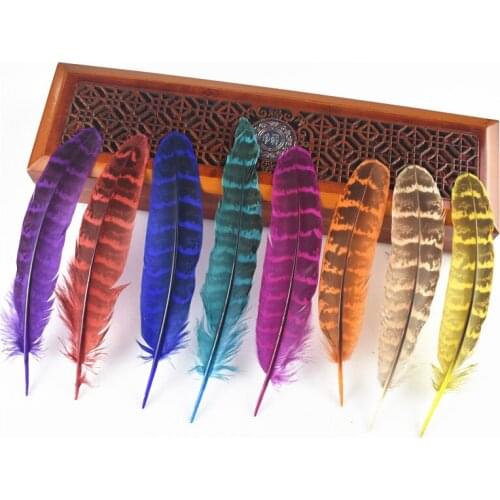 Selling 20PCS 4-6"/10-15cm Natural dyed pheasant feathers wedding decoration accessories Plumes and feathers for carfts jewelry