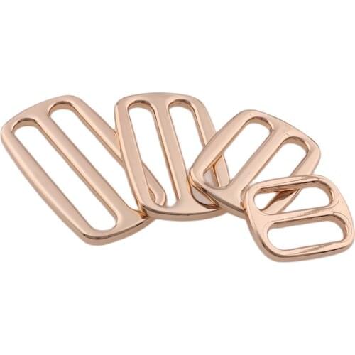 8 pcs Zinc alloy Belt Buckle Light Gold Rectangular 38mm/32mm/25mm/19mm Belt Fastener for Belt/Bags/Garment or Decoration