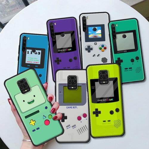 Gameboy Boy Game Silicone Case Funda For Xiaomi Redmi Note 9T 9S 9 8 K40 Pro 8T 8A 9A 9C 7 7A 6 6A Black Back Shell Cover Coque