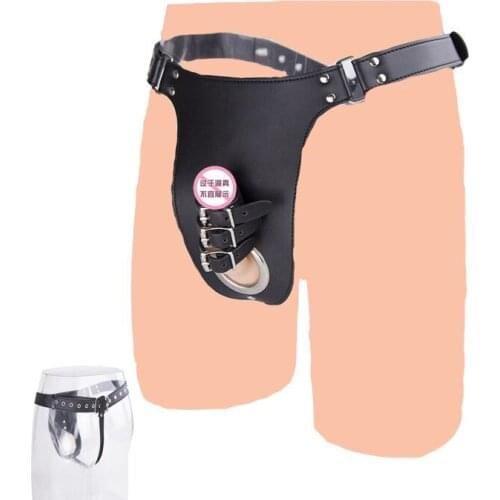 Thong Pants Bondage Panties Fetish Toy Adult Sex Flirt Game Leather Sexy Male Chastity Belt Restraint Cosplay for Men Underwear