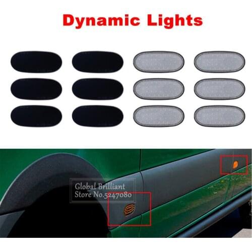 Dynamic 36 LED Side Marker Lights Turn Signal Indicator Blinker Lamps 12V For Volkswagen Crafter 2006 For Benz Sprinter W906